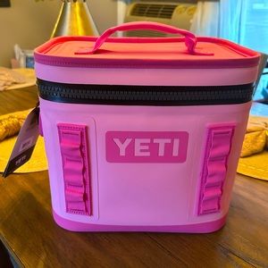 Pink YETI cooler